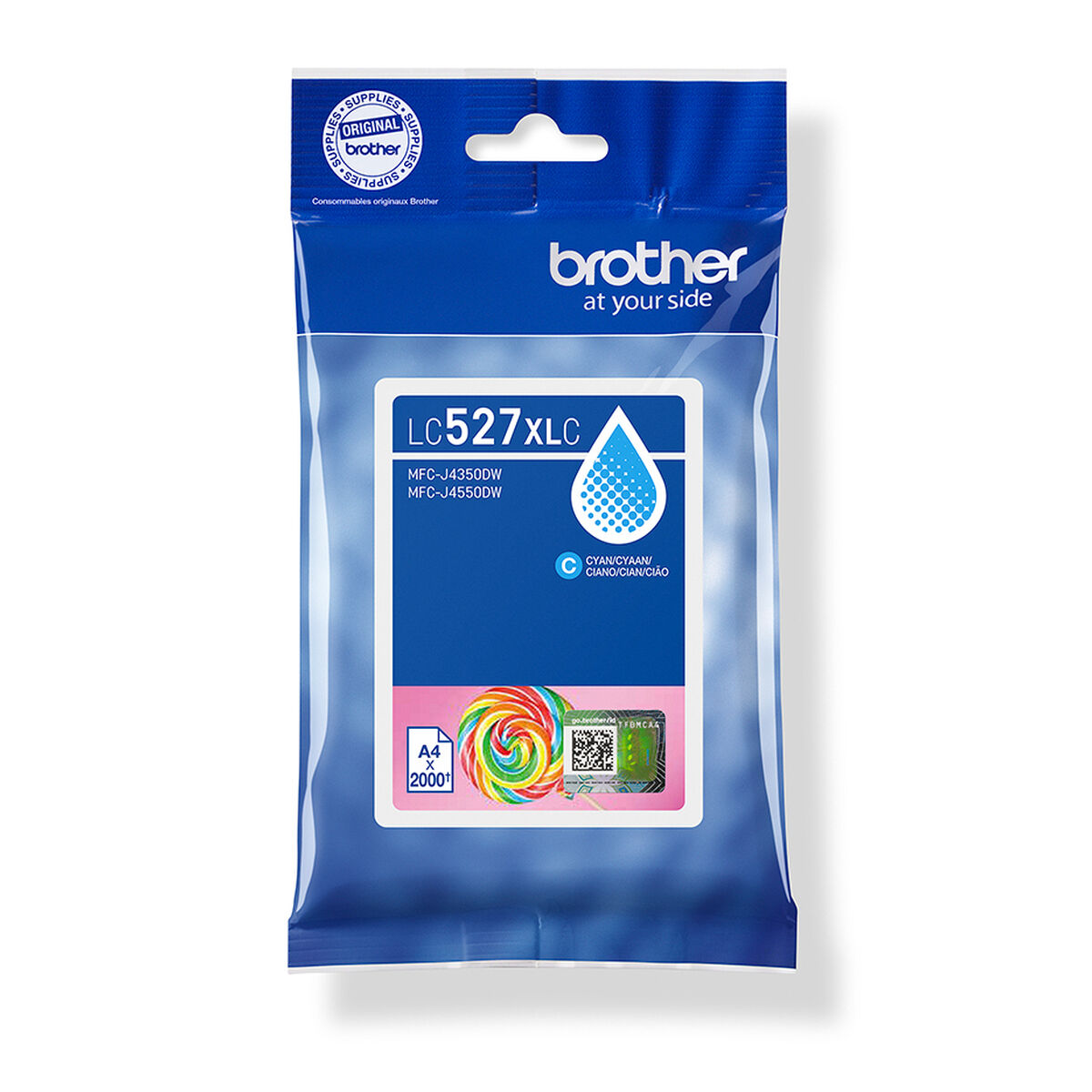 Cartouche d'encre originale Brother LC527XLC Multicouleur Cyan
