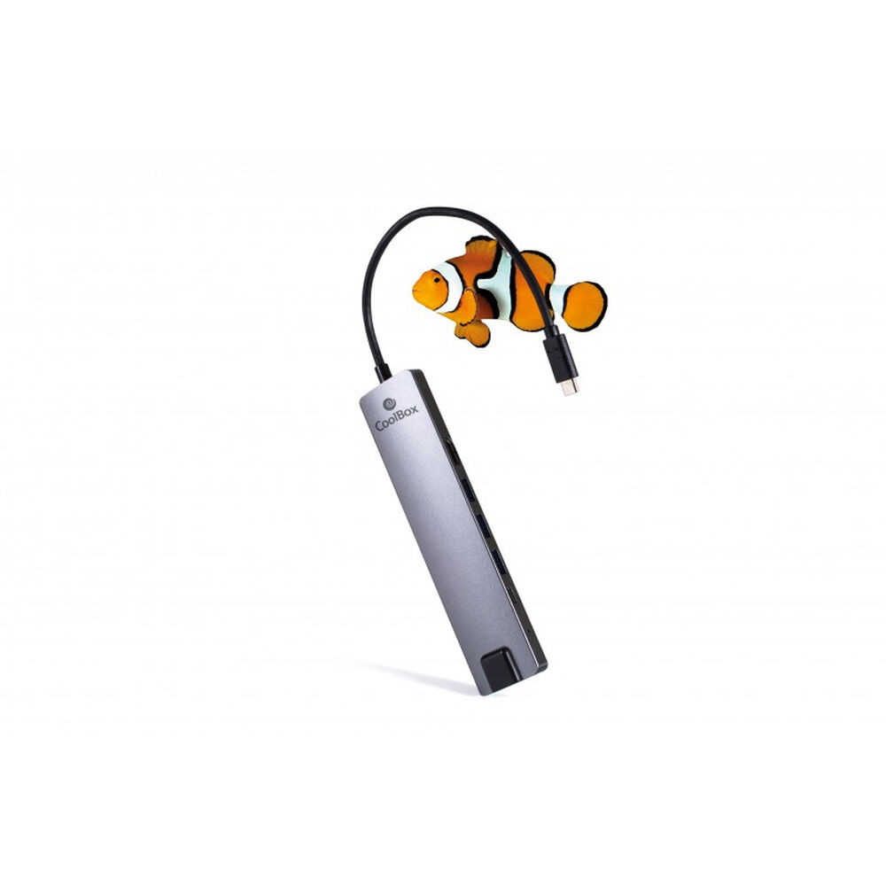 Afbeeldingen van USB Hub CoolBox COO-DOCK-01 Grey