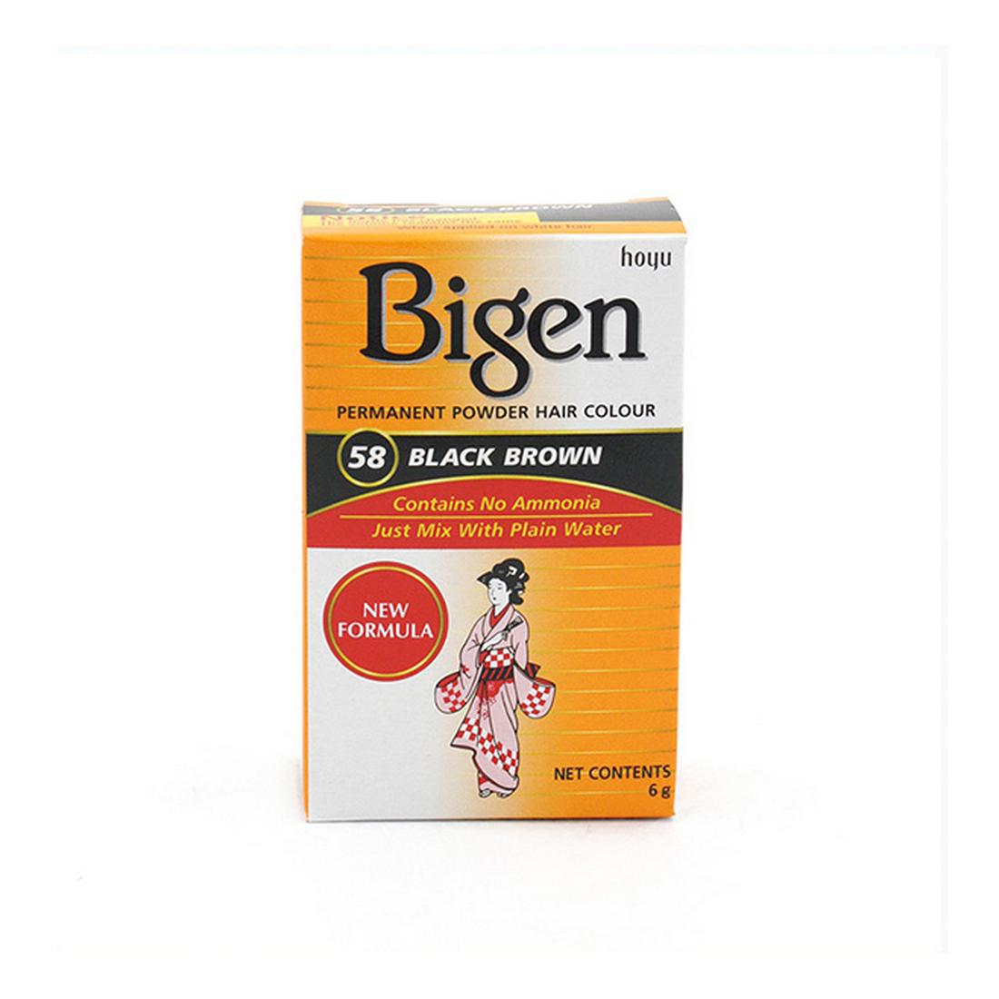 Permanent Dye Bigen Nº58 Black Brown (6 gr)