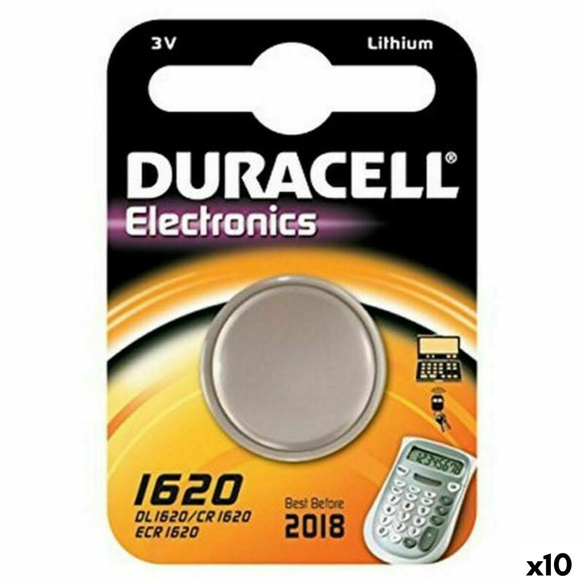Afbeeldingen van Lithium Button Cell Battery DURACELL 3V (10 Units)