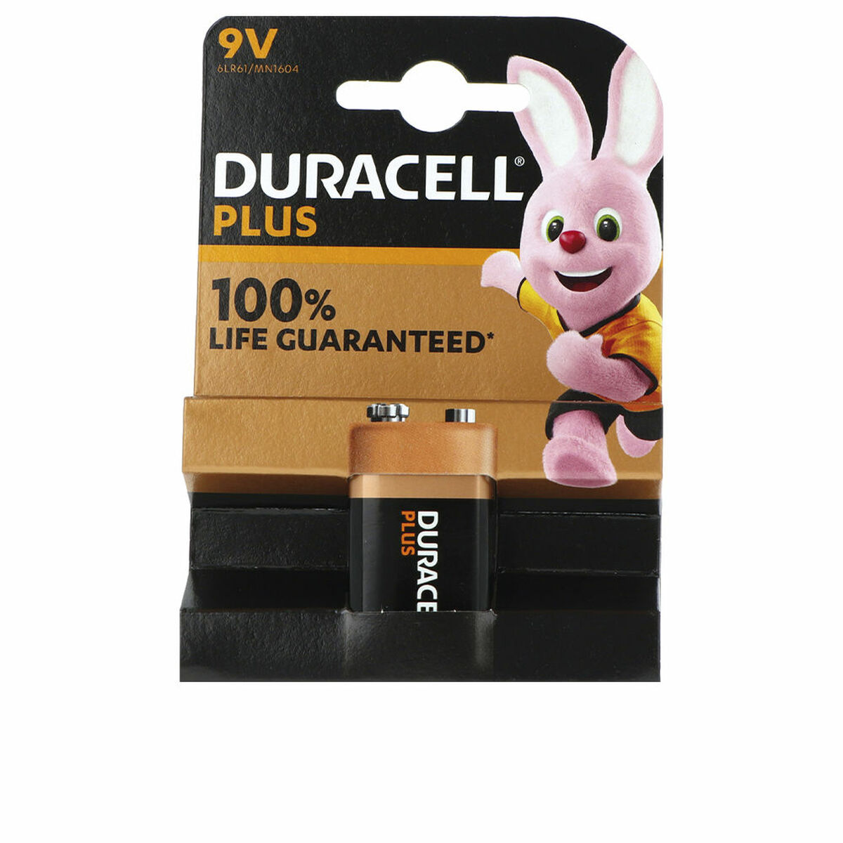 Bild von Alkaline Battery DURACELL Plus Power 9 V 6LR61 MN1604