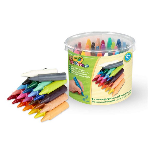 Crayons gras de couleur Crayola Mini Kids Lavable (24 pcs)
