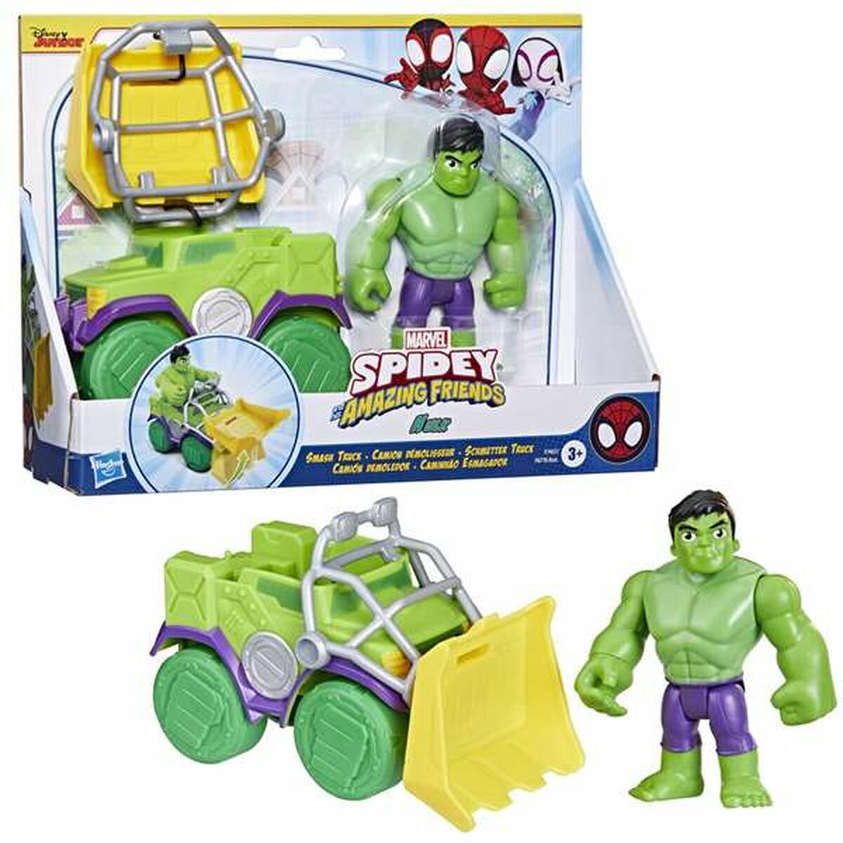 Image secondaire de Playset Hasbro Spidey Amazing Friends Hulk Vert