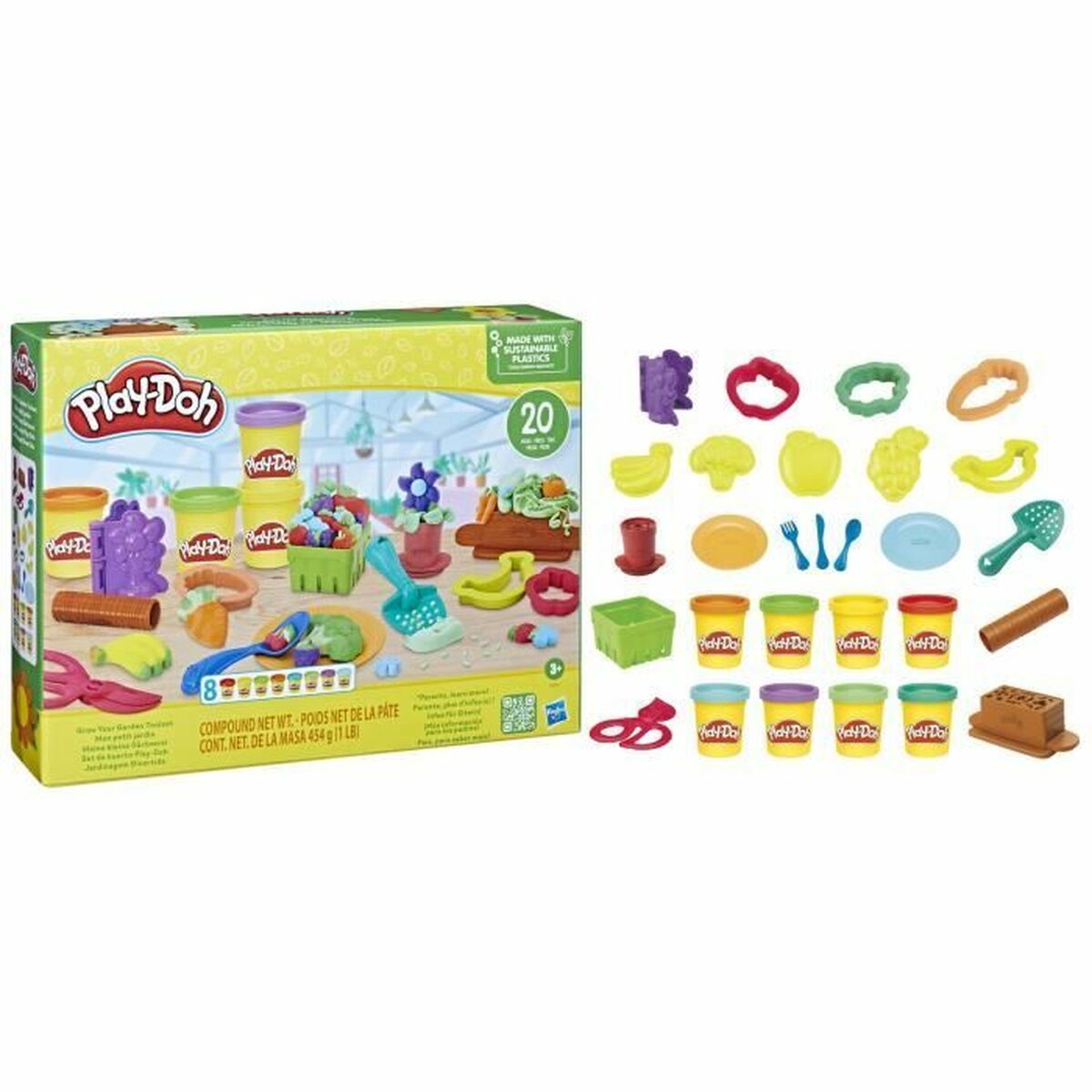 Παιχνίδι με Πλαστελίνη Play-Doh My Little Garden Πολύχρωμο