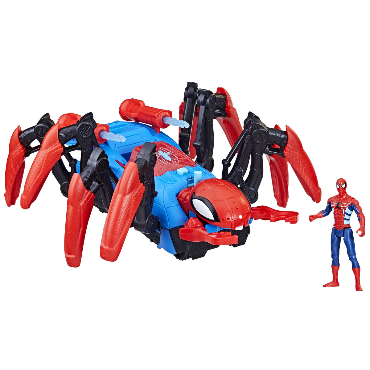 Jeu de Véhicules Spiderman Crawl N' Blast Spider Lanceur de projectiles 10 cm
