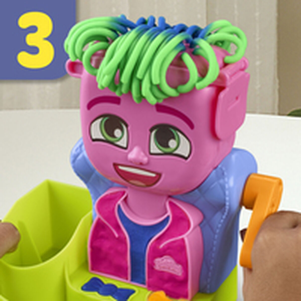Plasticine Spel Play-Doh Playdoh Multicolour Accessoires 6 Potten Haar (1 Stuks)