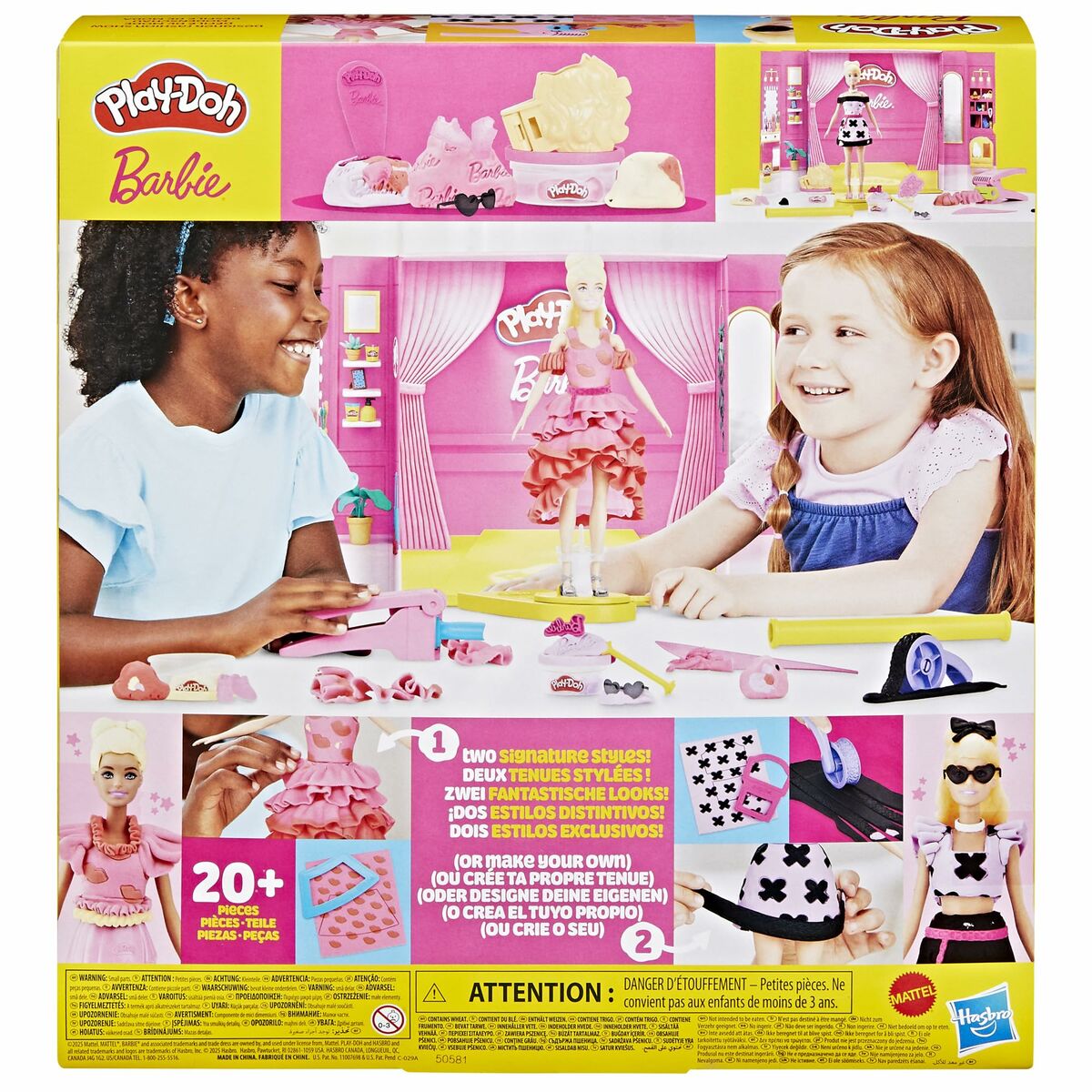 Plasticine Spel Play-Doh Barbie Designer Fashion Show Multicolour