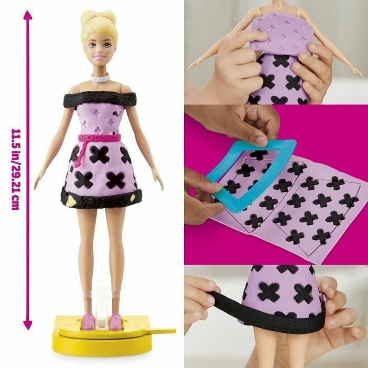Plasticine Spel Play-Doh Barbie Designer Fashion Show Multicolour