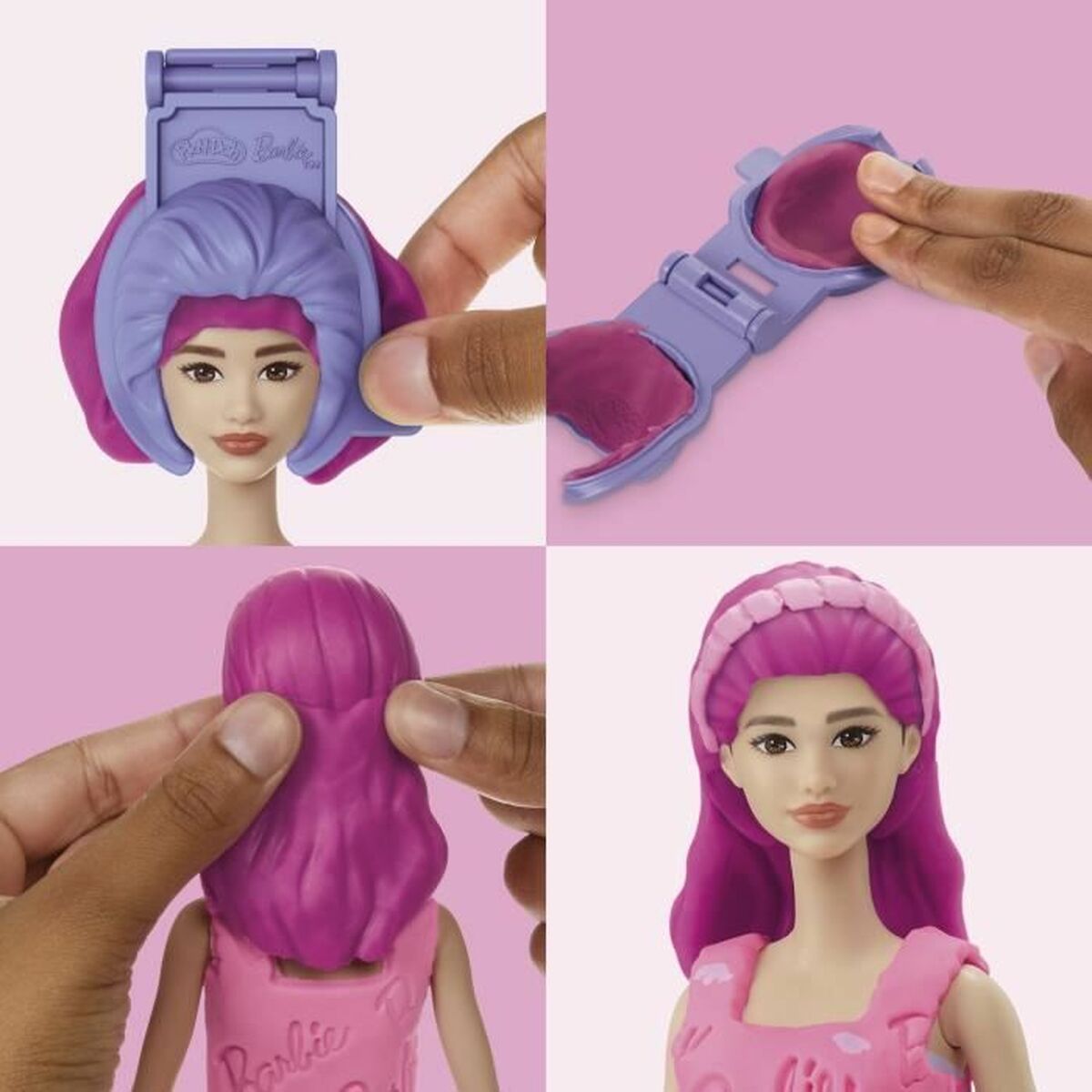 Plasticine Spel Play-Doh Barbie Hearts & Hair Multicolour