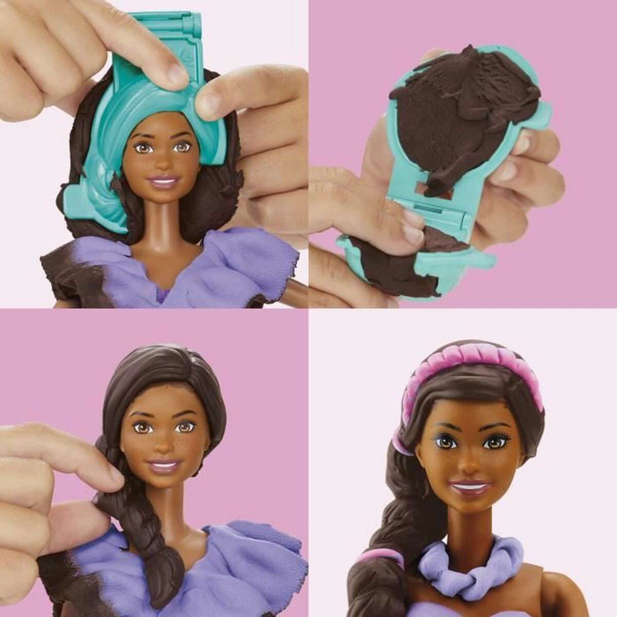 Plasticine Spel Play-Doh Barbie Fashionista Ruffles Multicolour 730 g