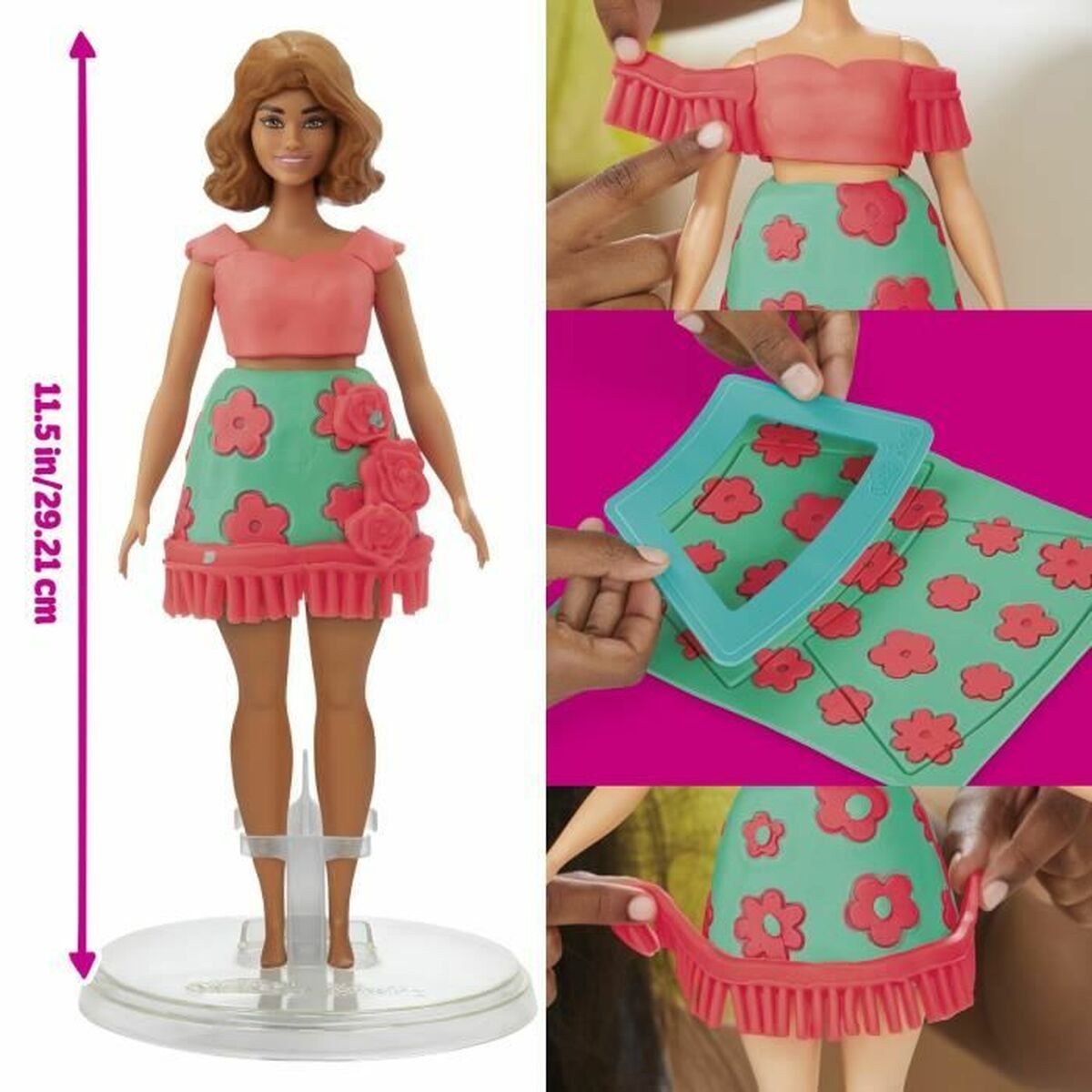 Image secondaire de Pâte à modeler en argile Play-Doh Florals & Fringe Multicouleur