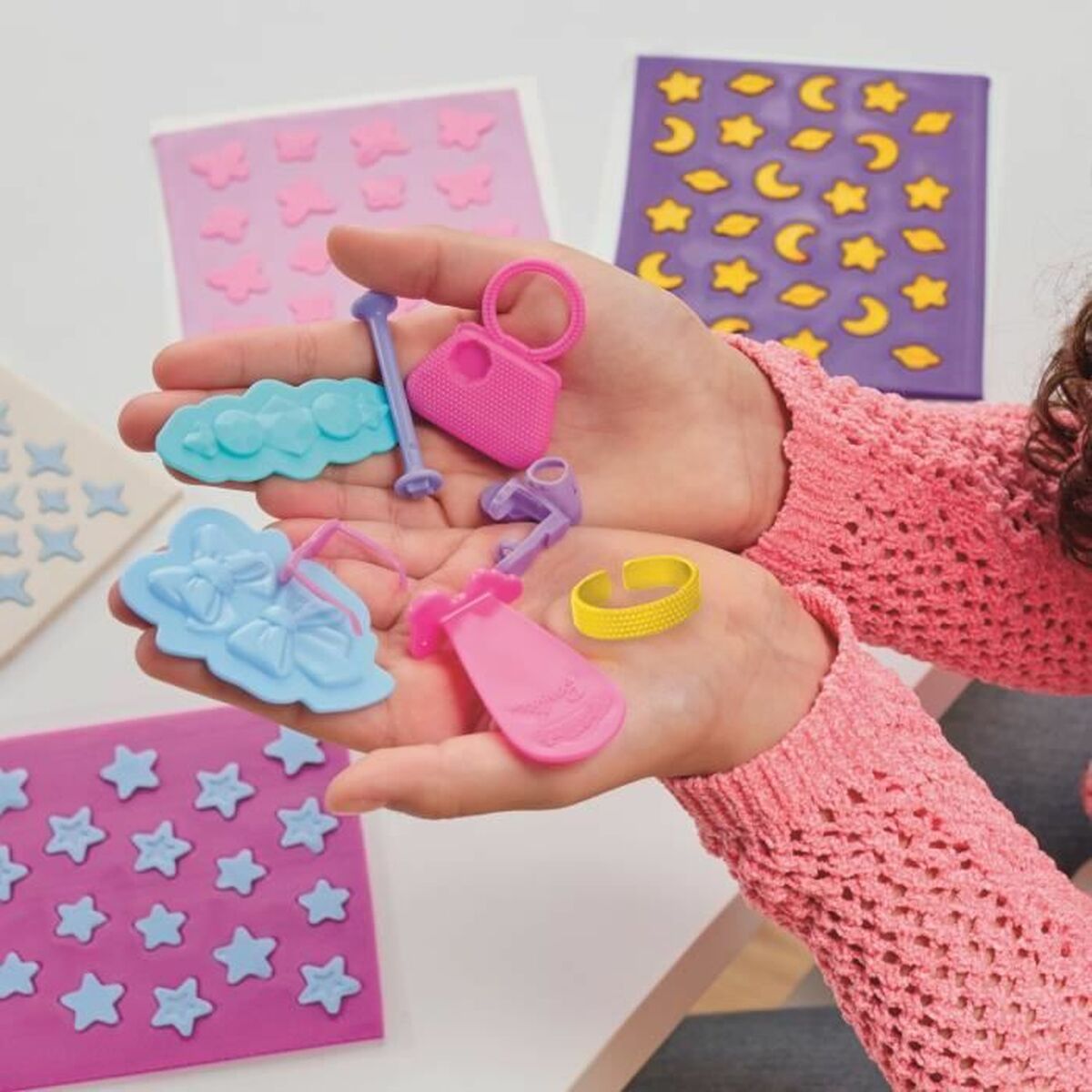 Plasticine Spel Play-Doh Barbie Sparkles & Gems Multicolour