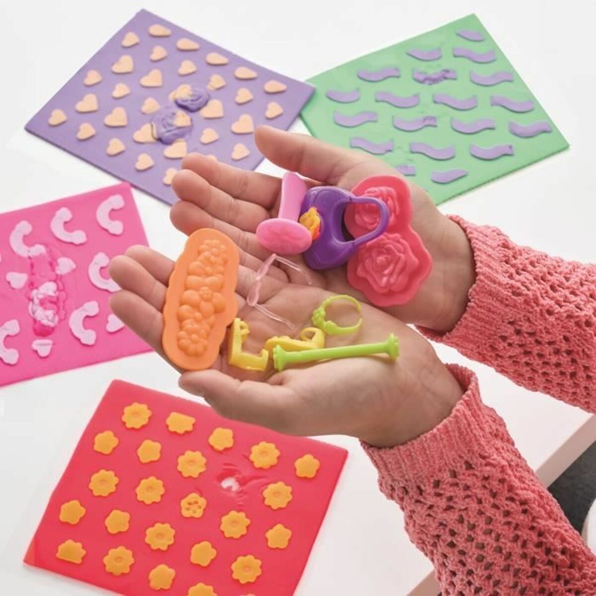 Plasticine Spel Play-Doh Barbie FLowers & Florals Multicolour