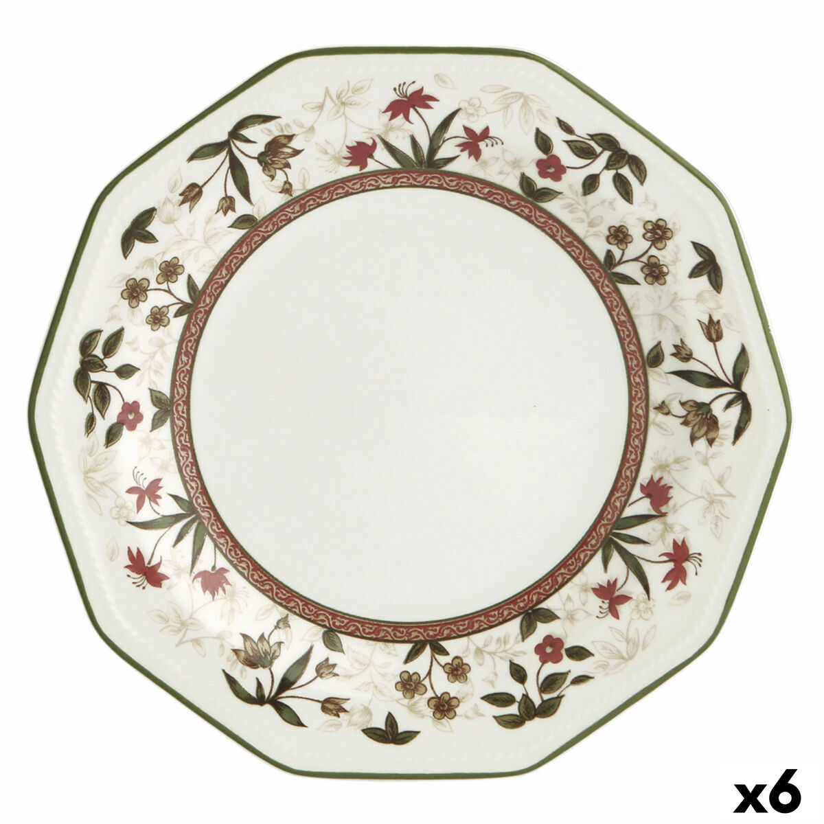 Assiette à dessert Queen´s By Churchill Assam Floral Ø 20,5 cm Céramique Vaisselle (6 Unités)