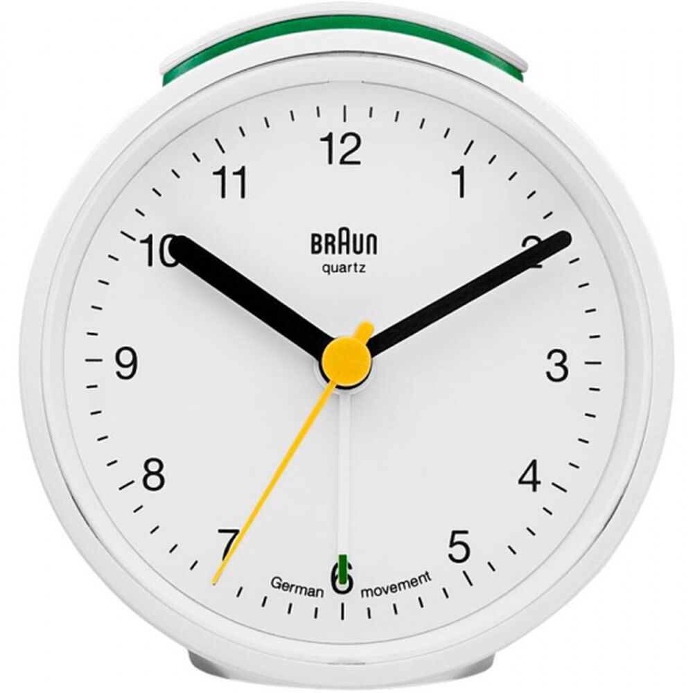 Analogue Alarm Clock Braun BC12W