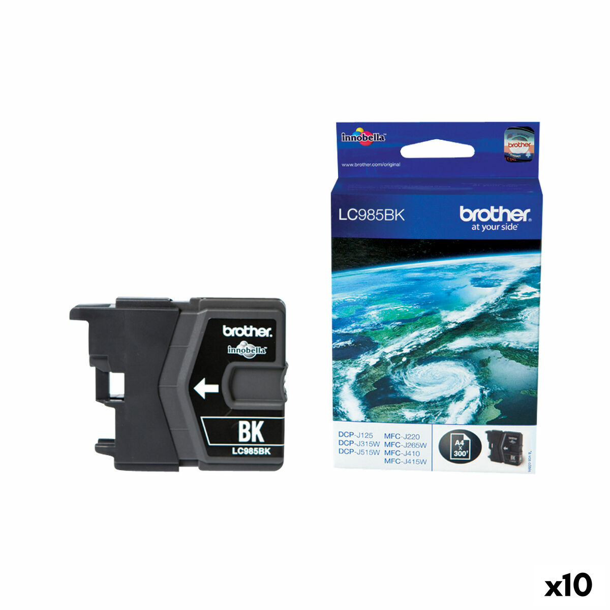 Afbeeldingen van Original Ink Cartridge Brother DCP-J315W Black (10 Units)