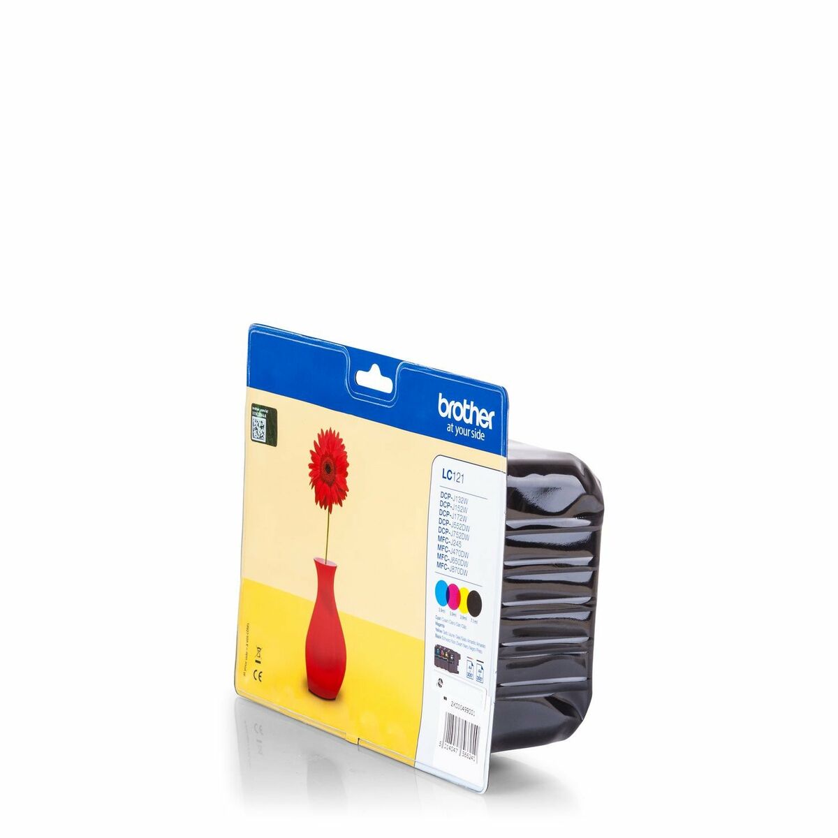Image de Cartouche d'encre originale Brother LC121 Jaune (4 Unités)