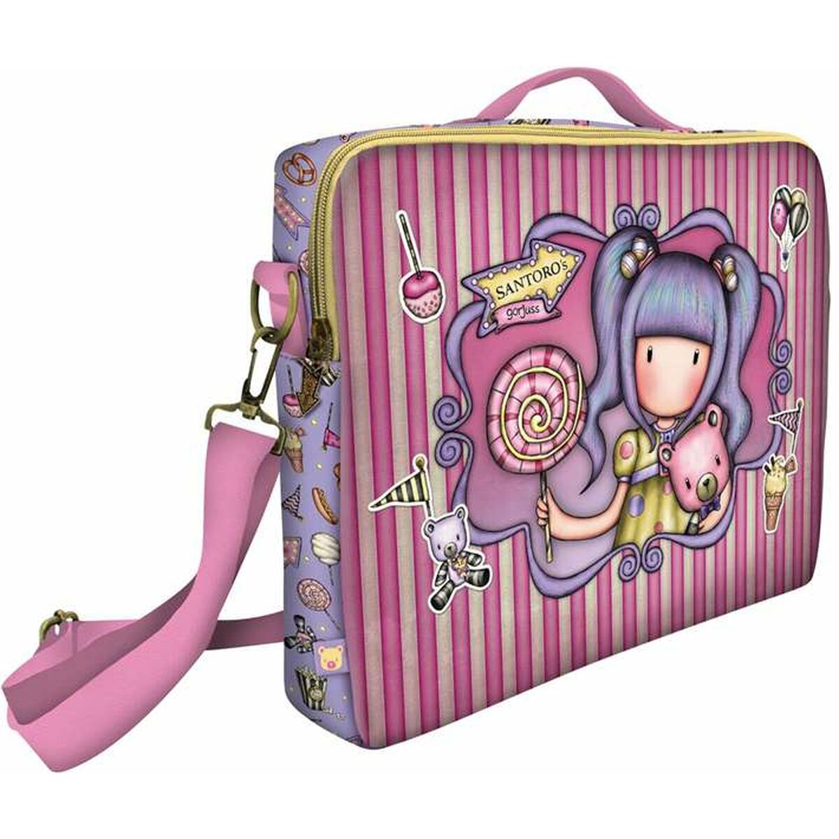 Afbeeldingen van Laptop Case Gorjuss First prize Lilac Shoulder Bag