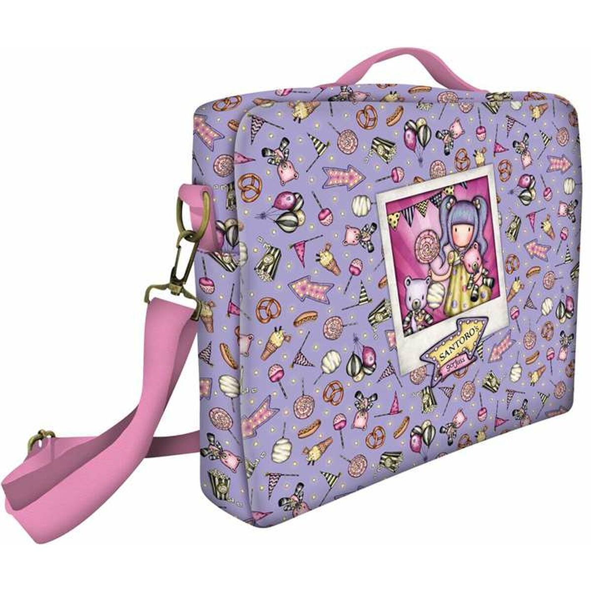 Afbeeldingen van Laptop Case Gorjuss First prize Lilac Shoulder Bag