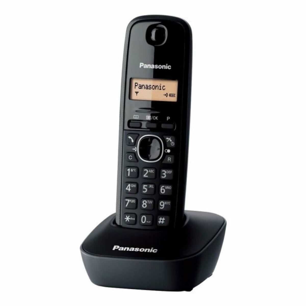 Wireless Phone Panasonic KX-TG1611 Black Amber