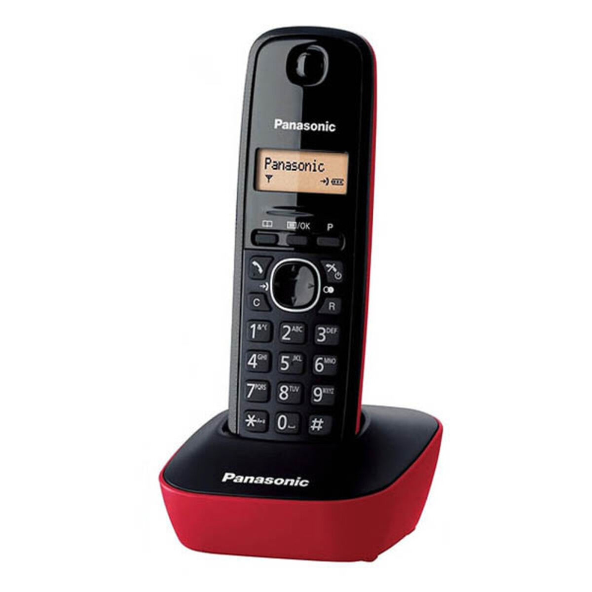 Immagine di Wireless Phone Panasonic KXTG1611SPR Red Amber Black/Red Red/Black