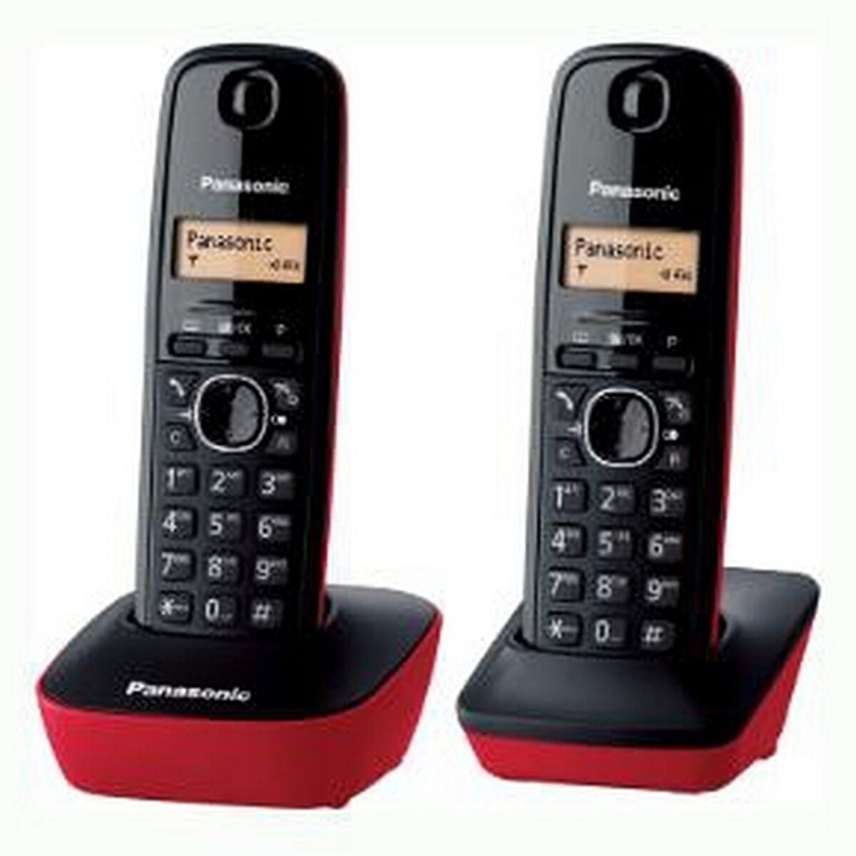 Trådløs telefon Panasonic KXTG1612SPR DECT Rød Rav Sort/Rød Rød/Sort Negro