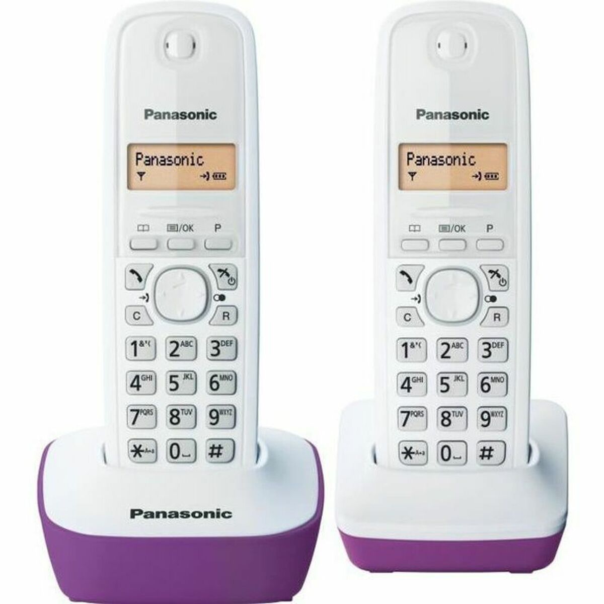 Trådløs telefon Panasonic KX-TG1612FRF Lilla