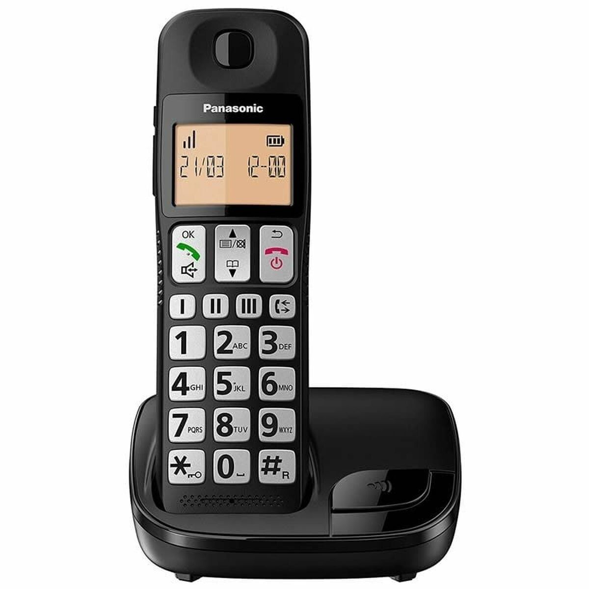 Bild von Wireless Phone Panasonic KX-TGE310SPB Black Amber