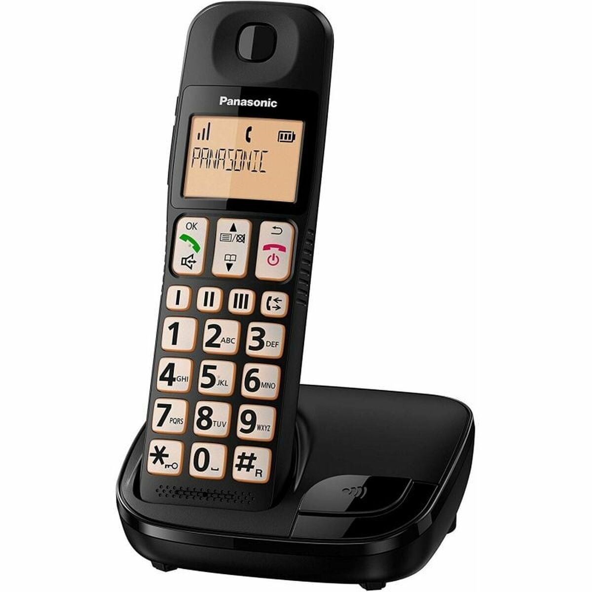 Bild von Wireless Phone Panasonic KX-TGE310SPB Black Amber