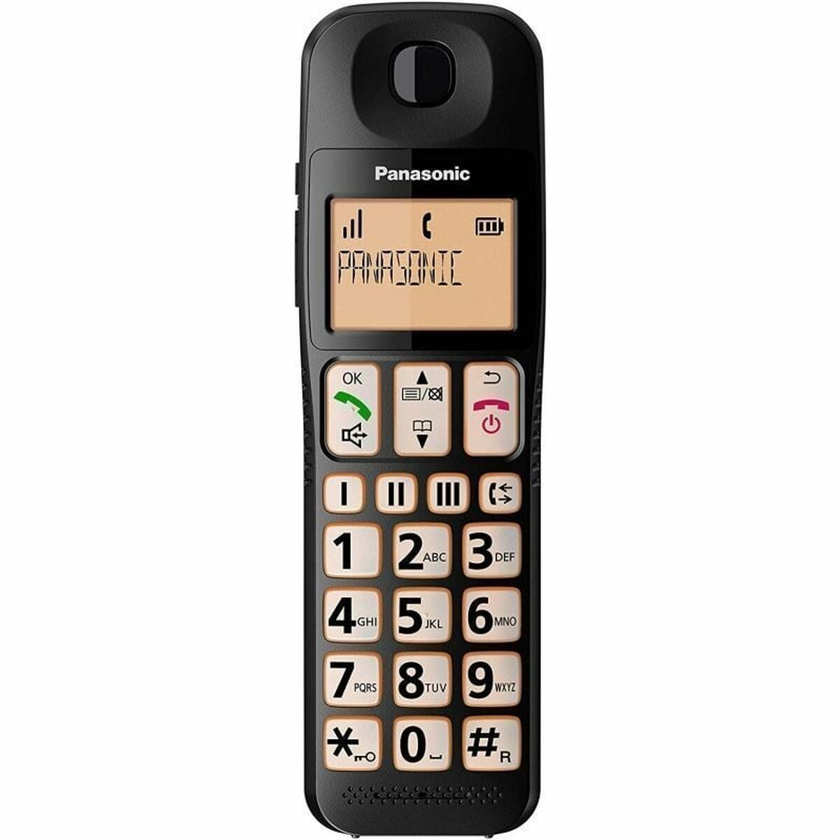 Bild von Wireless Phone Panasonic KX-TGE310SPB Black Amber