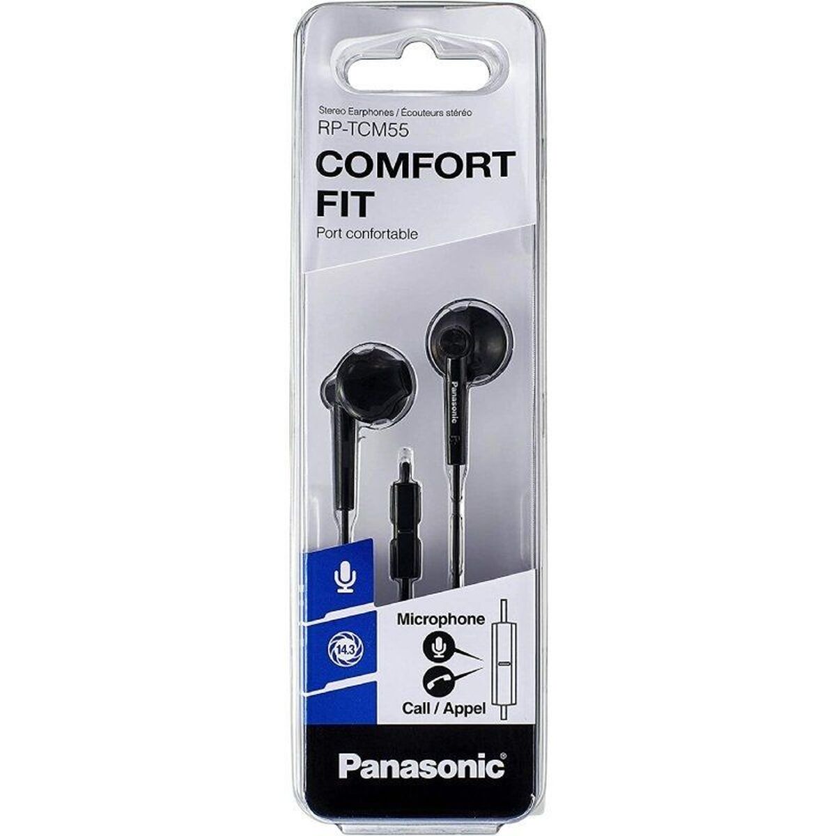 Picture of Headphones Panasonic RPTCM55EK Black (1 Unit)