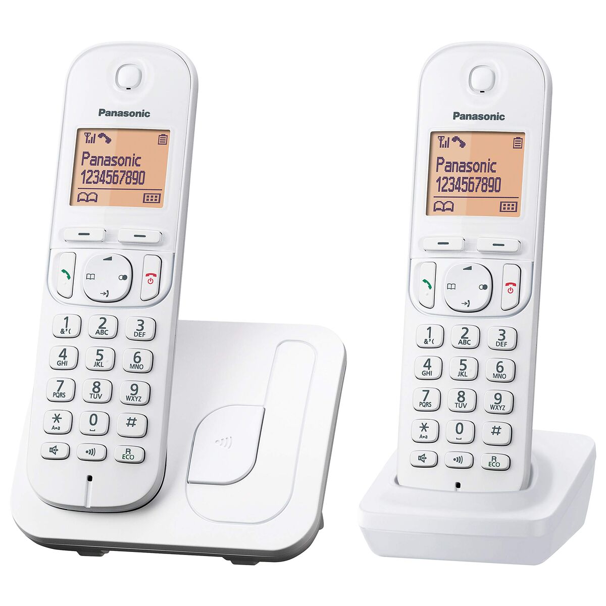 Bild von Wireless Phone Panasonic KX-TGC210 White Amber