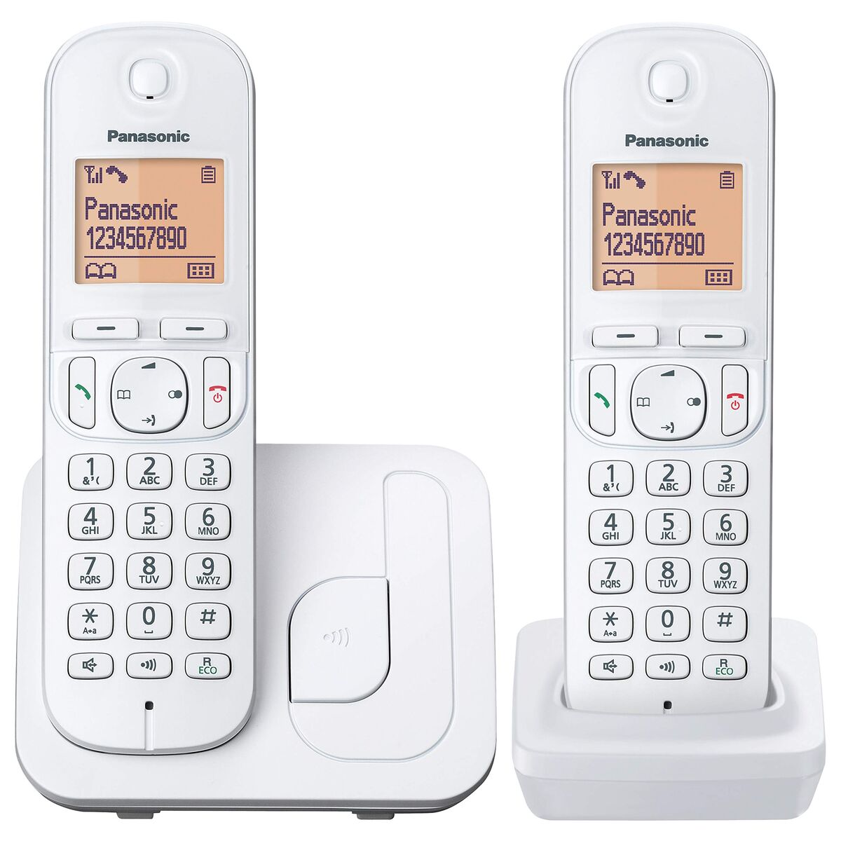 Bild von Wireless Phone Panasonic KX-TGC210 White Amber