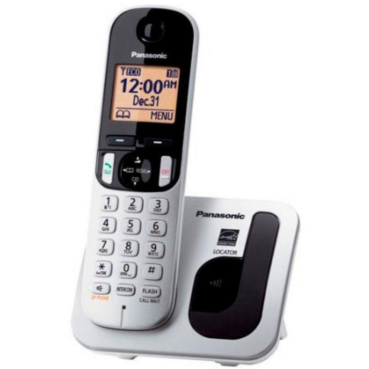 Bild von Wireless Phone Panasonic KX-TGC210 Amber Silver Metallic