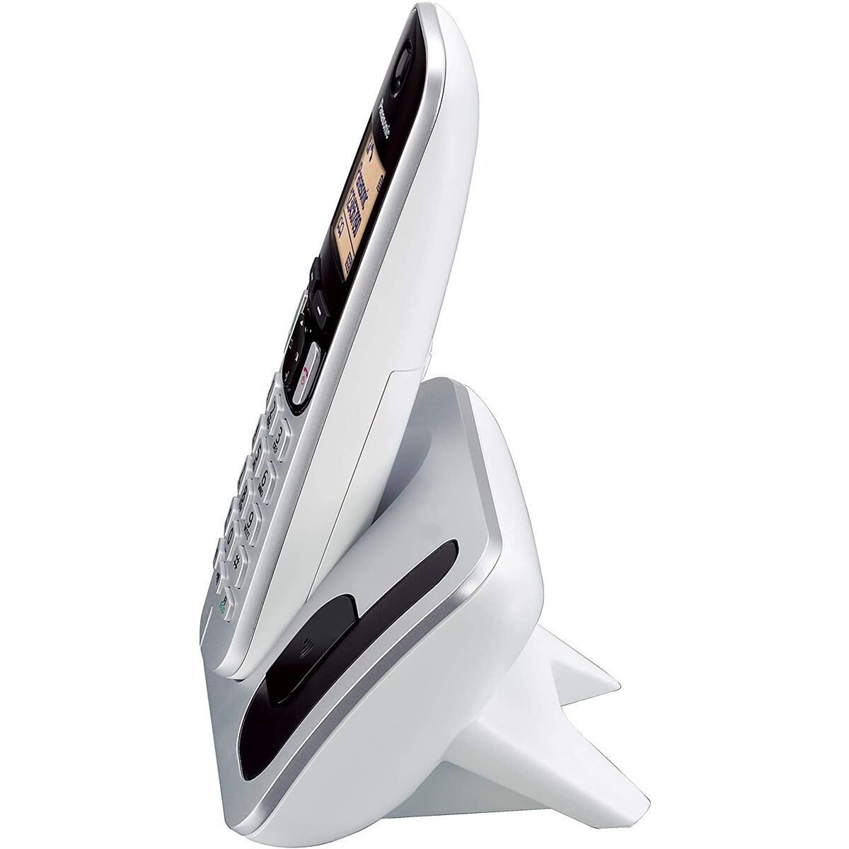 Bild von Wireless Phone Panasonic KX-TGC212 Amber Silver Metallic