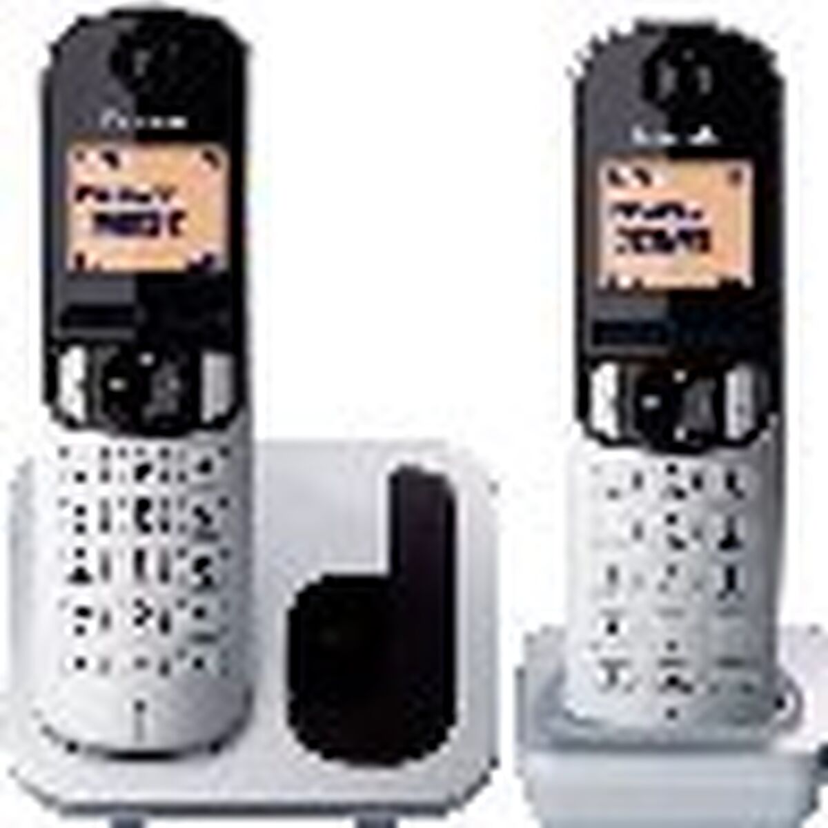 Belaidis telefonas Panasonic KX-TGC212 Gintaras Sidabras Metalizuotas