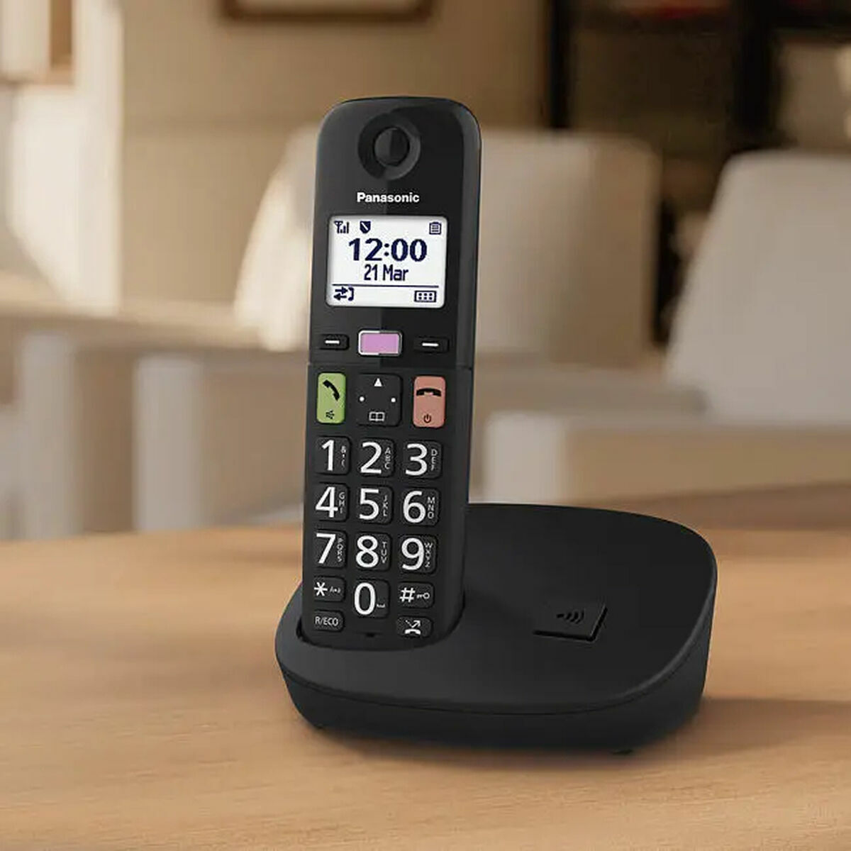 Belaidis telefonas Panasonic KX-TGU110EXB Balta Juoda