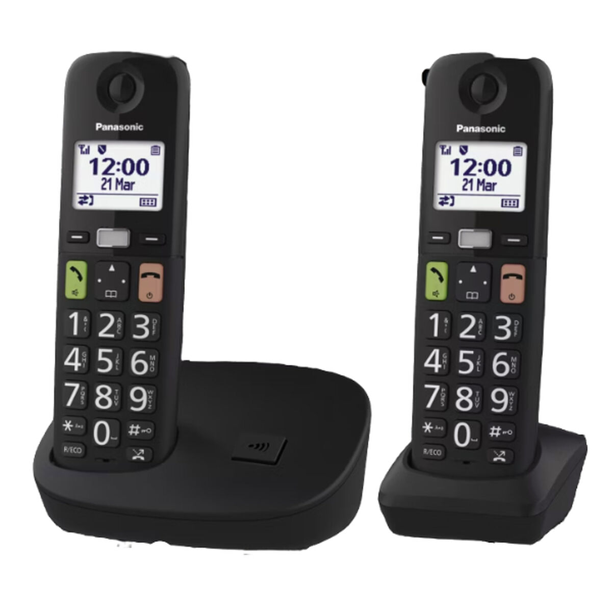 Belaidis telefonas Panasonic KX-TGU112EXB Balta Juoda
