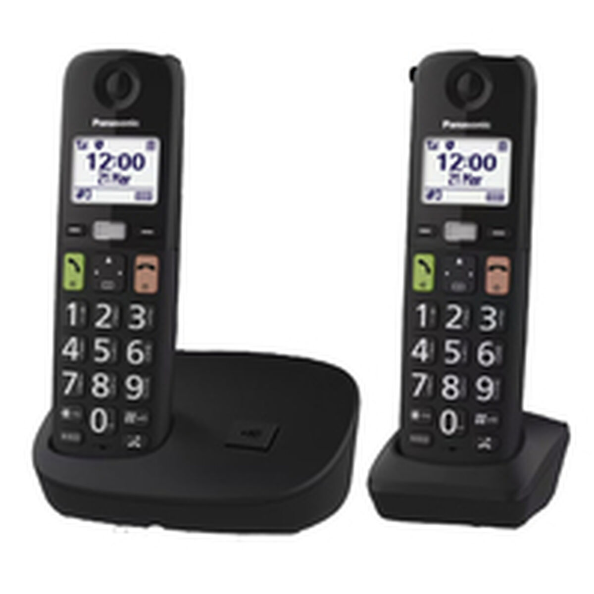 Belaidis telefonas Panasonic KX-TGU112EXB Balta Juoda