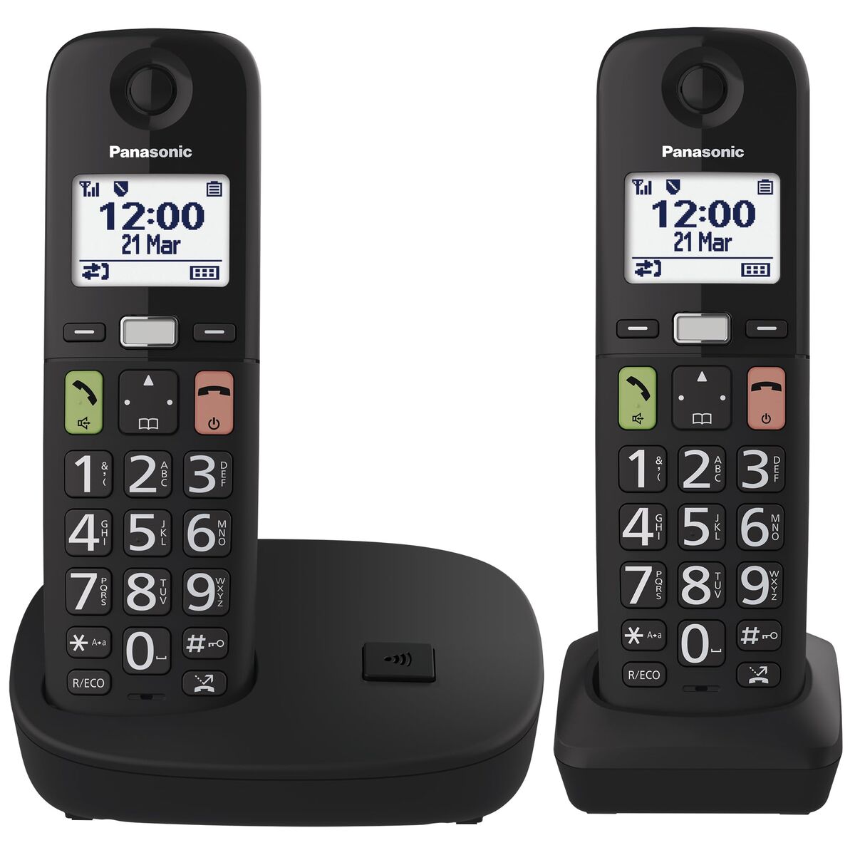 Belaidis telefonas Panasonic KX-TGU112EXB Balta Juoda