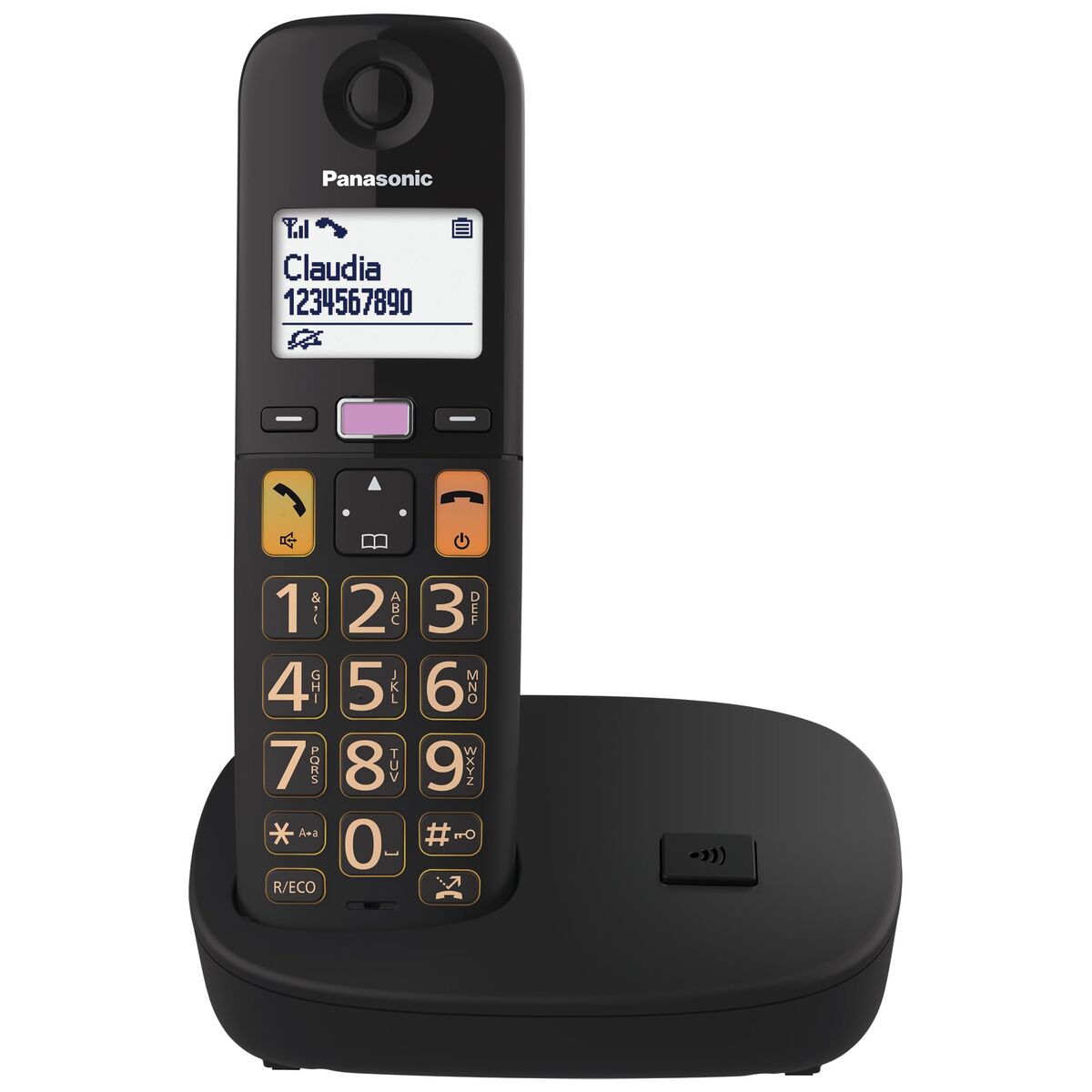 Belaidis telefonas Panasonic KX-TGU112EXB Balta Juoda