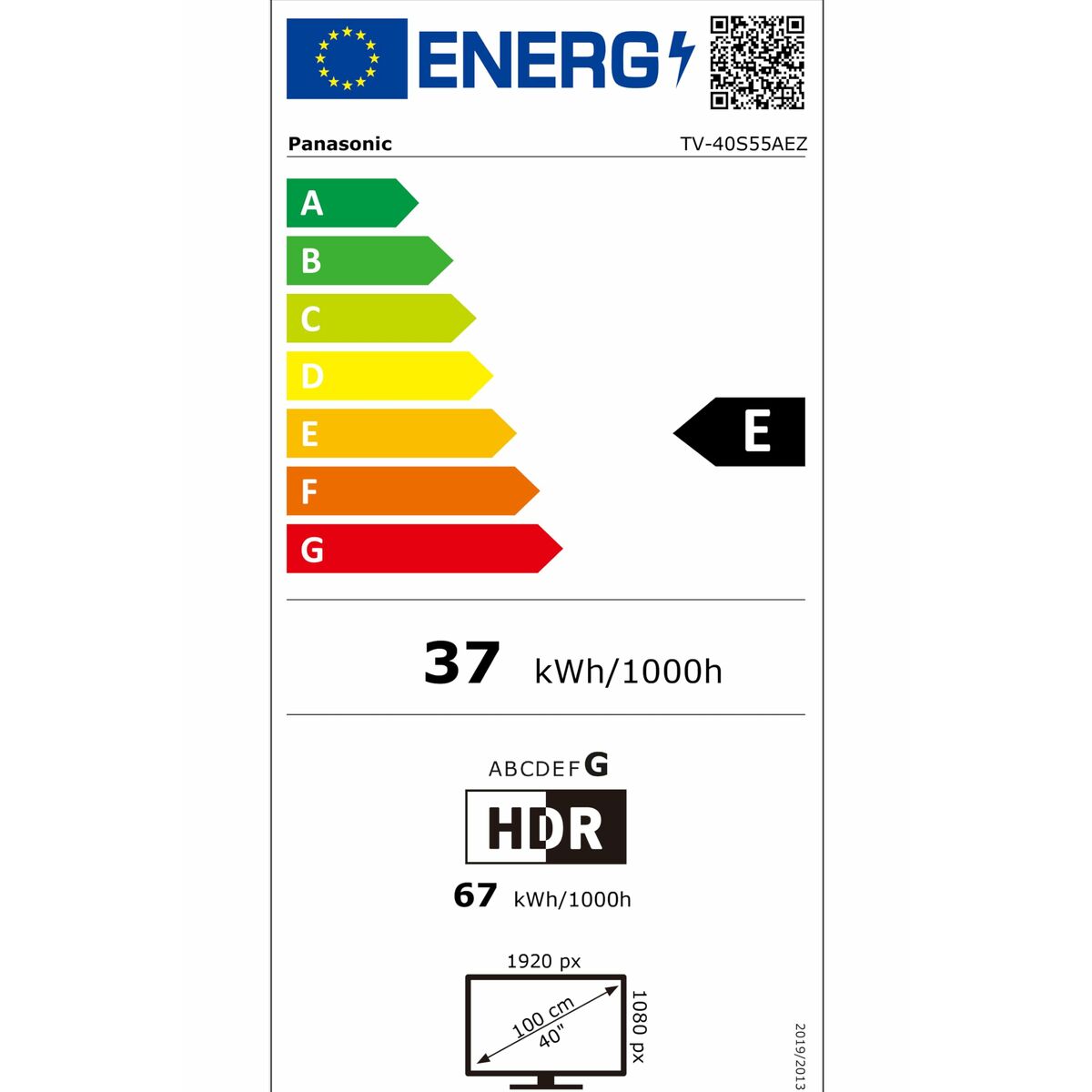 Afbeeldingen van Smart TV Panasonic TV40S55AEZ 40 Full HD 40" HDR LCD