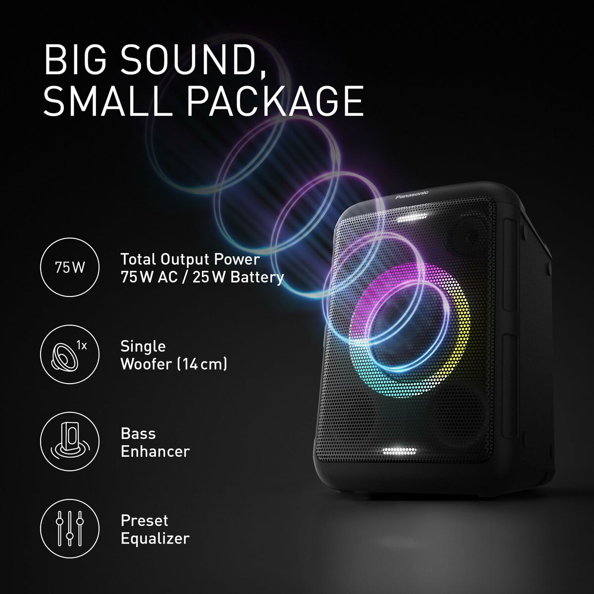 Afbeeldingen van Portable Speaker Panasonic SCBMAX5EK 75W