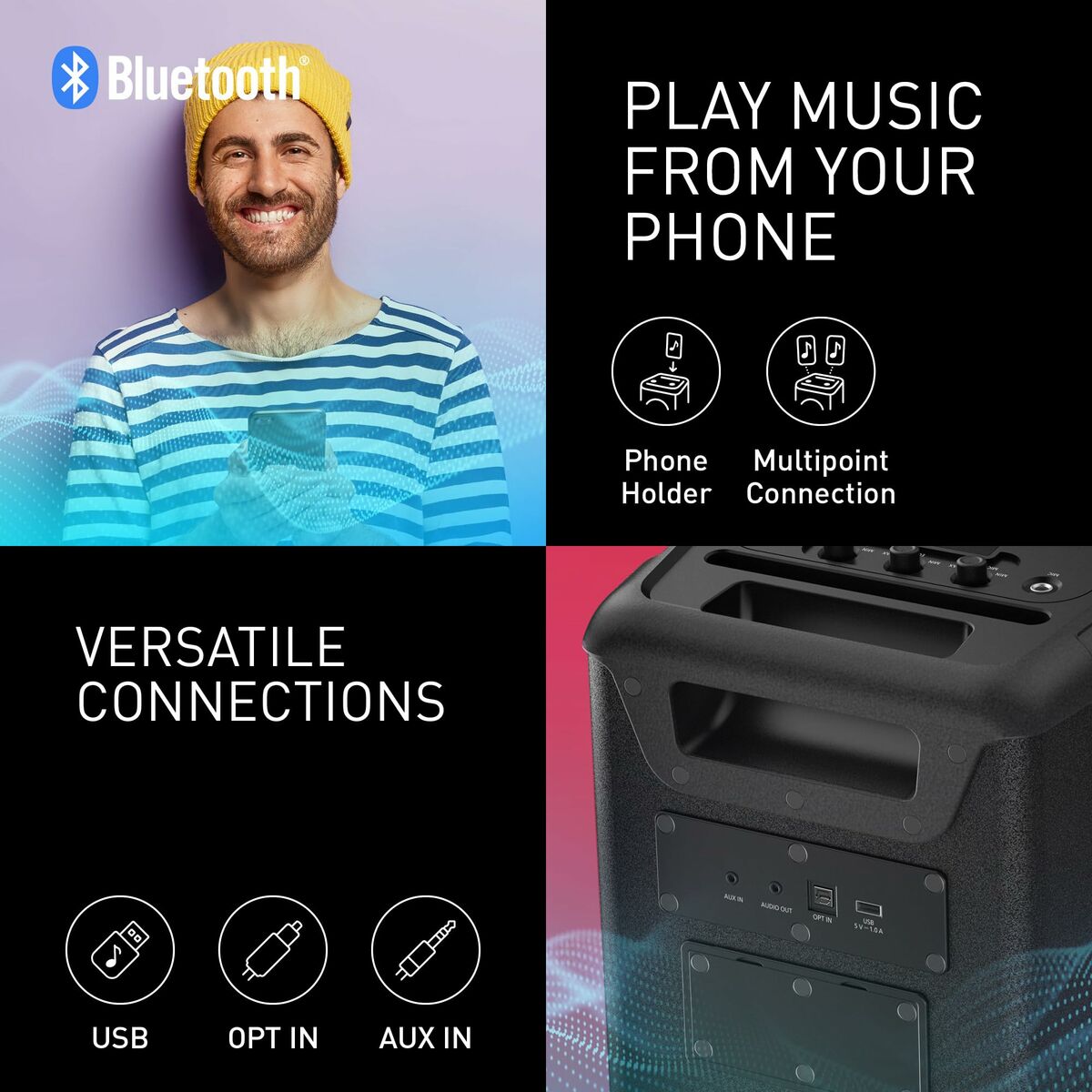 Afbeeldingen van Portable Speaker Panasonic SCBMAX5EK 75W