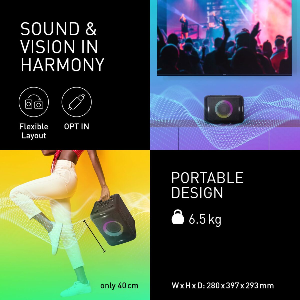 Afbeeldingen van Portable Speaker Panasonic SCBMAX5EK 75W