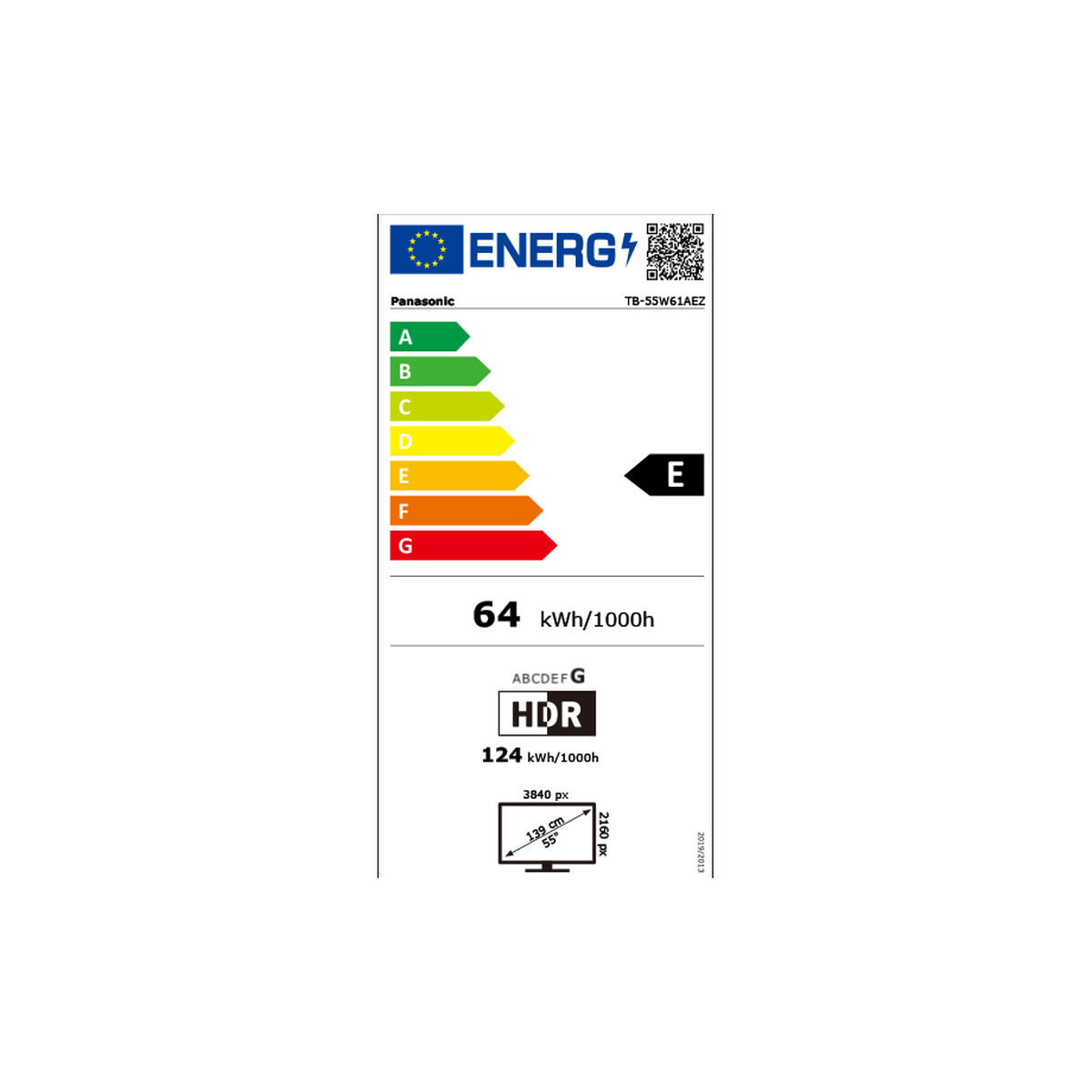 Immagine di Smart TV Panasonic TB-55W61AEZ