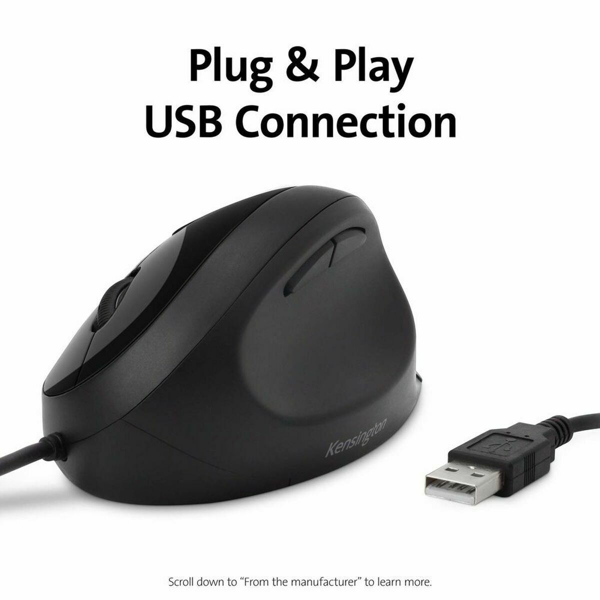 Afbeeldingen van Mouse Kensington Pro Fit Black 3200 DPI