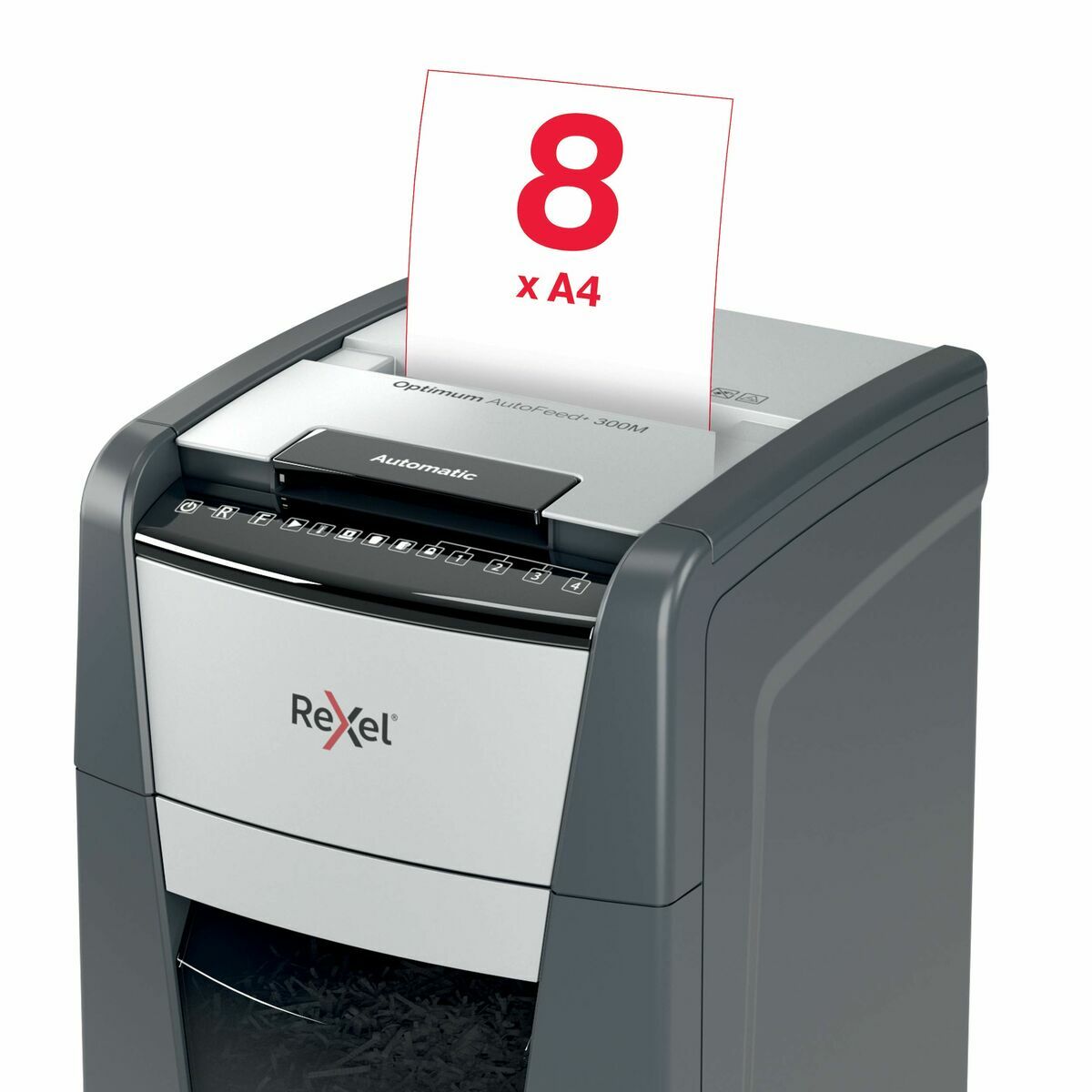 Afbeeldingen van Micro-Cut Paper Shredder Rexel Optimum Auto+ 300M 60 L
