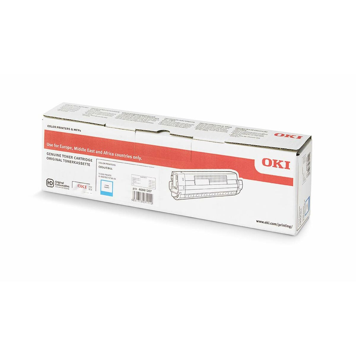 Picture of Original Toner OKI C834/C844 Cyan