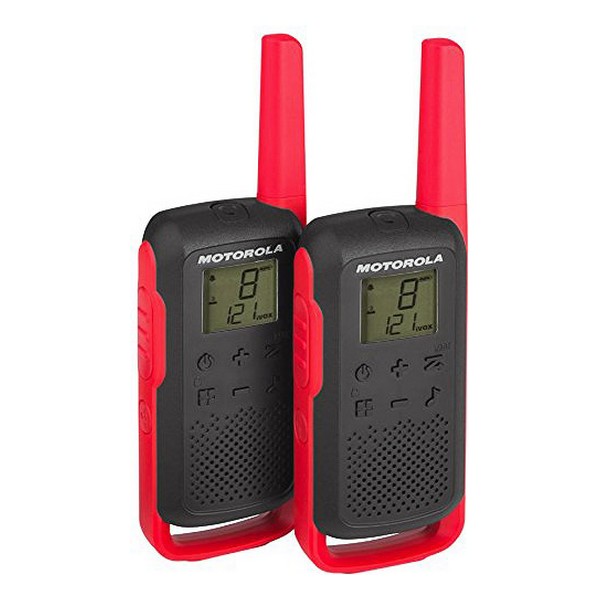 Talkie-walkie Motorola T62 LCD 8 Km (2 pcs) Noir Rouge